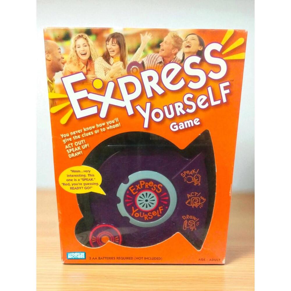 Parker Bros EXPRESS YOURSELF Party Game for Adults, 3-6 Player Game